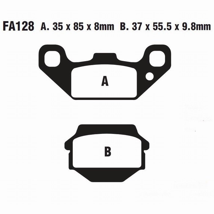 Тормозные колодки EBC FA128TT
