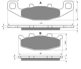 Тормозные колодки AHL FA129
