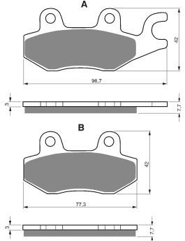 Тормозные колодки AHL FA165