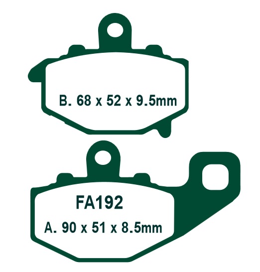Тормозные колодки EBC FA192