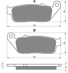 Тормозные колодки AHL FA196
