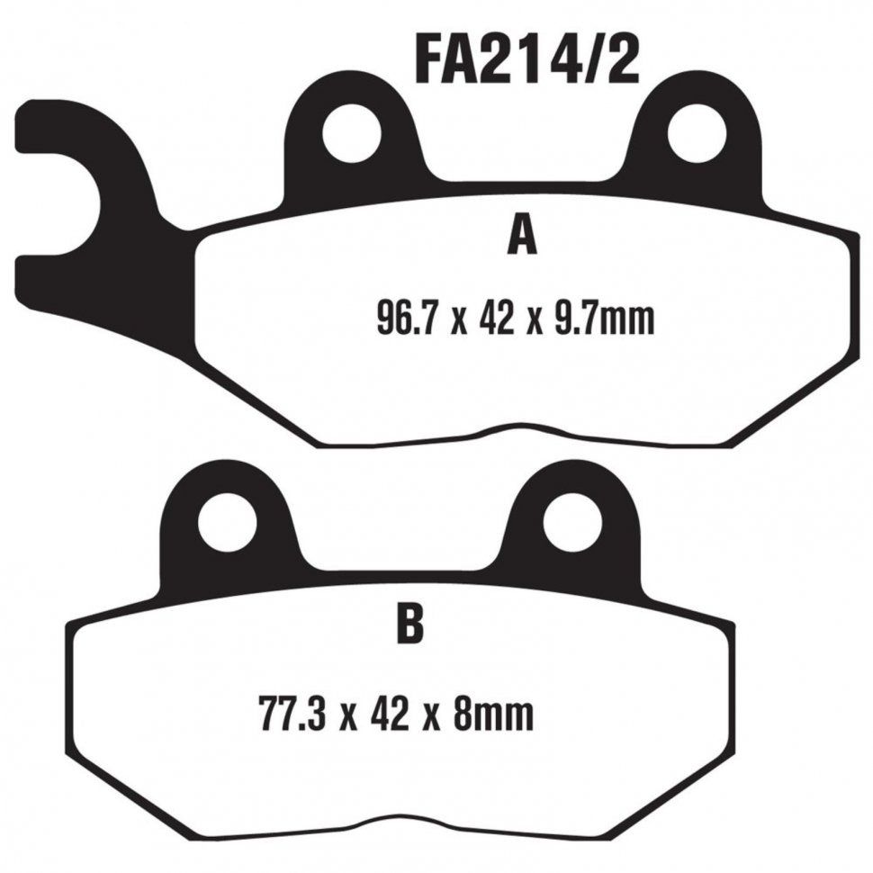 EBC Тормозные колодки FA214HH