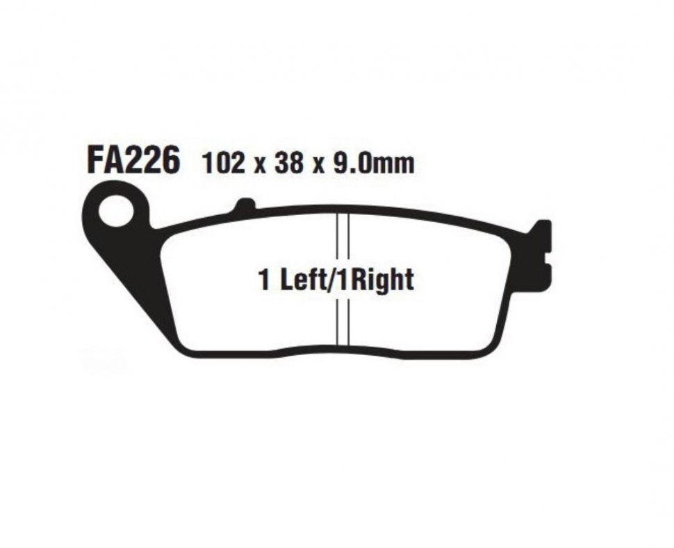 Тормозные колодки AHL FA226-S