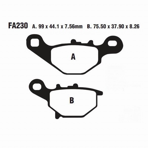 Тормозные колодки EBC FA230X