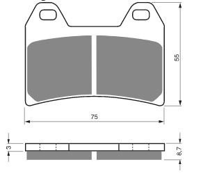 Тормозные колодки EBC FA244