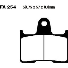 EBC Тормозные колодки FA254HH DOUBLE H Sintered