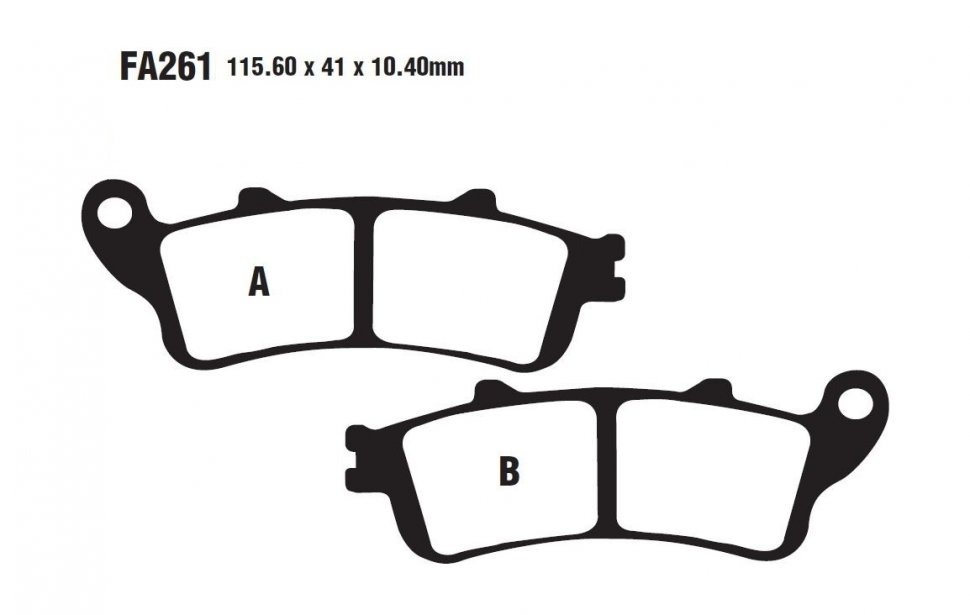 Тормозные колодки AHL FA261-S