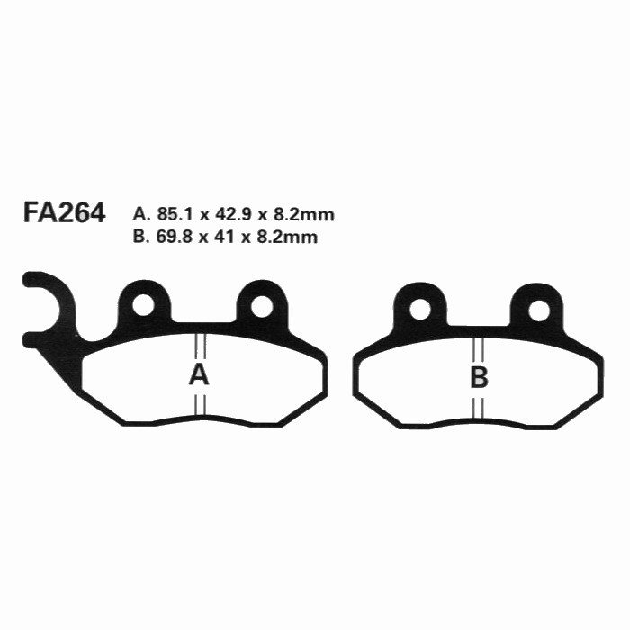 Тормозные колодки EBC FA264