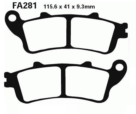 Тормозные колодки AHL FA281-S