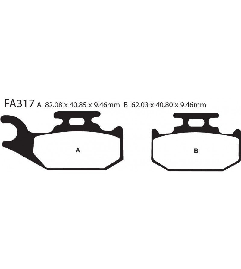 Тормозные колодки EBC FA317X