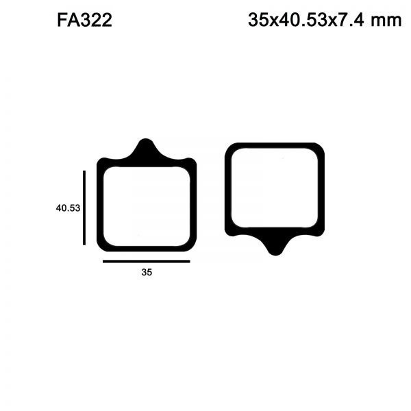 Тормозные колодки AHL FA322-S