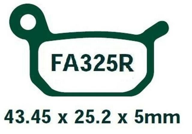 Тормозные колодки EBC FA325R