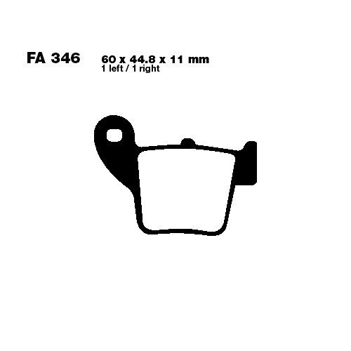 Тормозные колодки AHL FA346