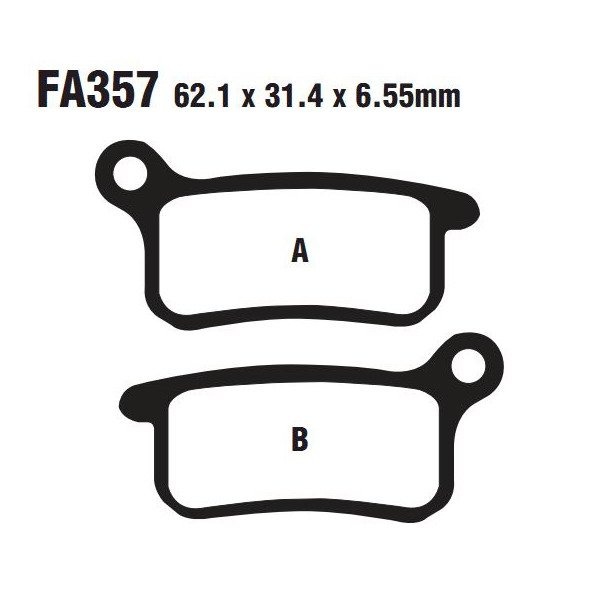 Тормозные колодки EBC FA357TT