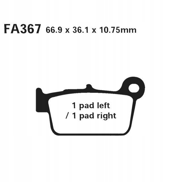 Тормозные колодки AHL FA367-S