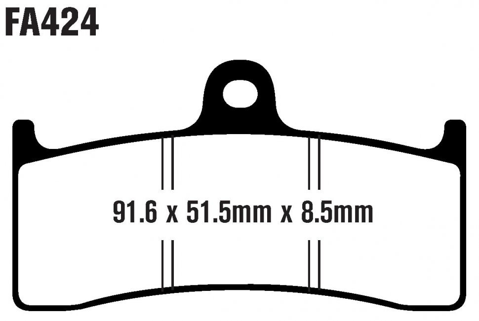 Тормозные колодки EBC FA424HH