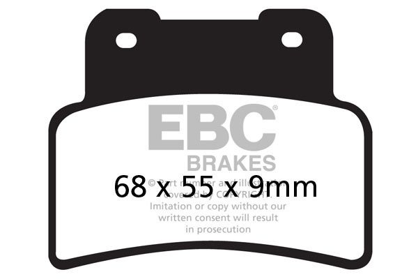 Тормозные колодки синтетические EBC FA432HH