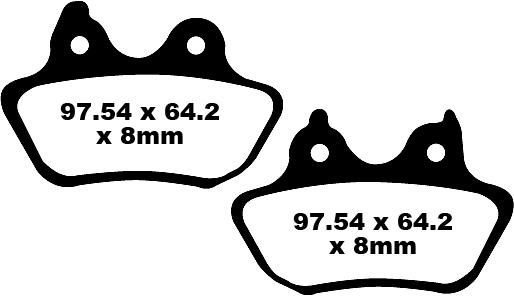 Тормозные колодки полусинтетические EBC FA434V
