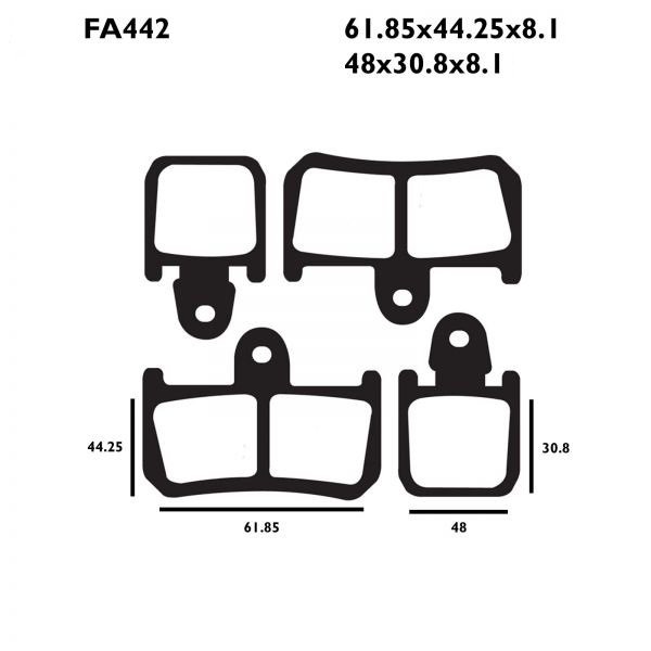 Тормозные колодки AHL FA442