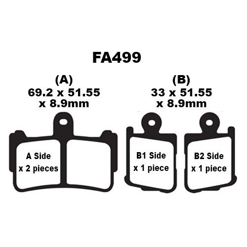 Тормозные колодки AHL FA499