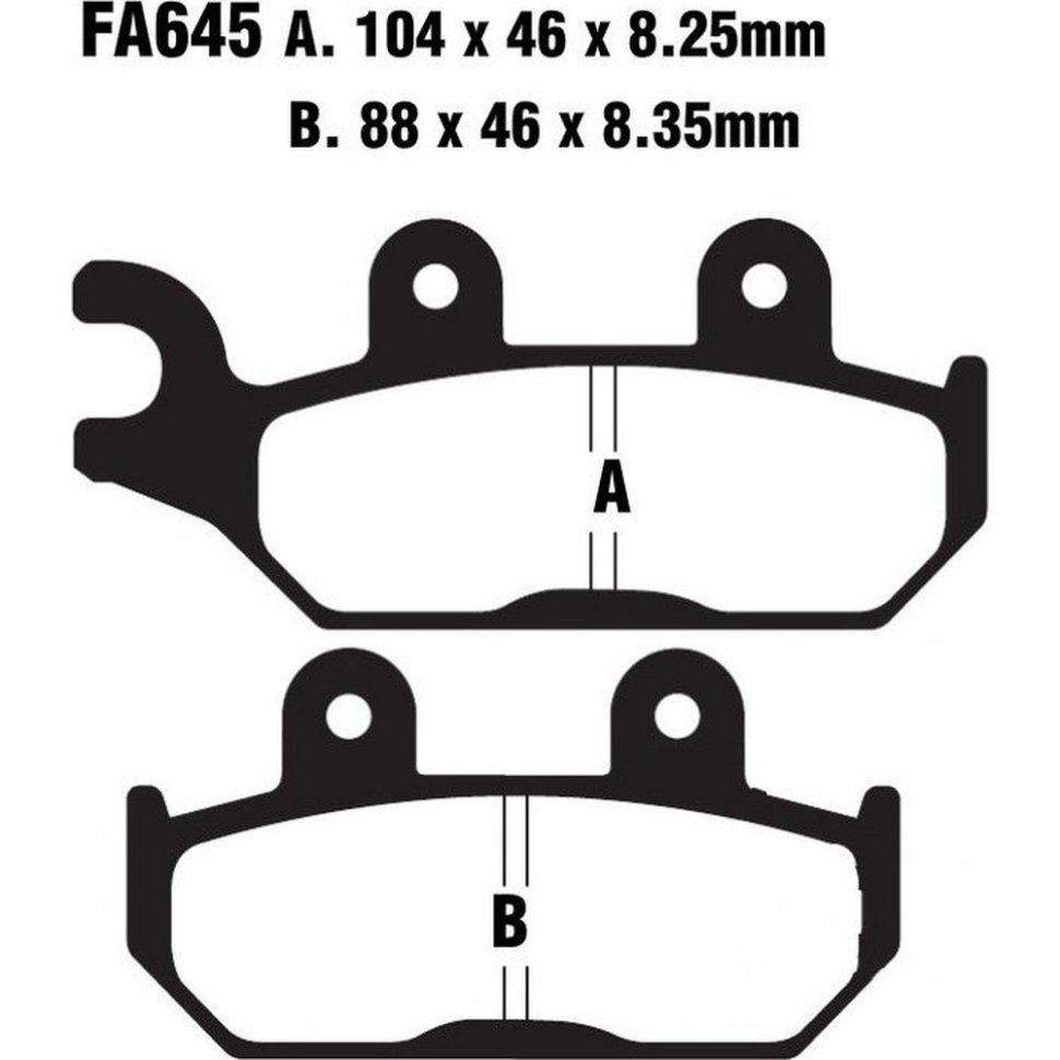 Тормозные колодки EBC FA645TT