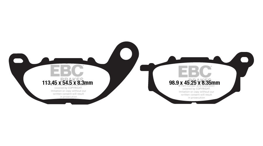 Тормозные колодки органические EBC FA663