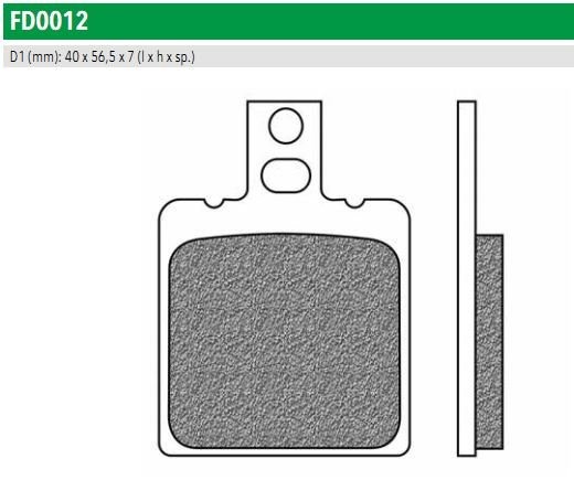 Newfren FD0012TS Тормозные колодки дисковые мото ROAD TOURING SINTERED (FDB207ST)