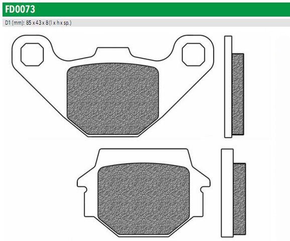 Newfren FD0073TS Тормозные колодки дисковые мото ROAD TOURING SINTERED (FDB314)