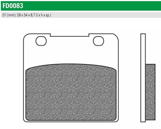 Newfren FD0083TS Тормозные колодки дисковые ROAD TOURING SINTERED (FDB389ST)