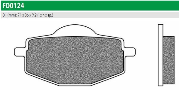 Newfren FD0124TS Тормозные колодки дисковые мото ROAD TOURING SINTERED (FDB383ST)