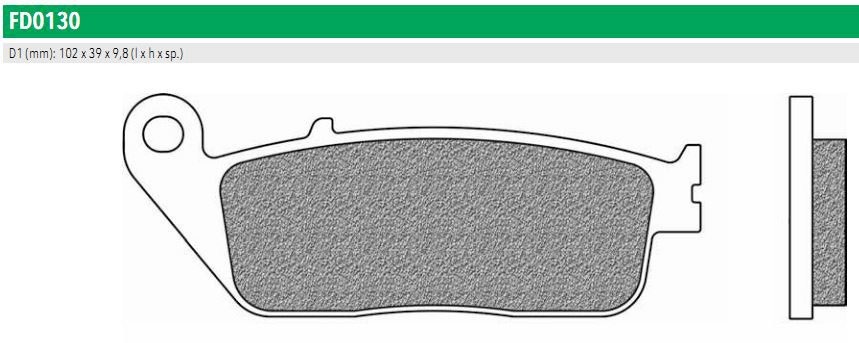Newfren FD0130TS Тормозные колодки дисковые ROAD TOURING SINTERED (FDB664ST)
