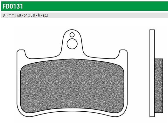 Newfren FD0131TS Тормозные колодки дисковые мото ROAD TOURING SINTERED (FDB533ST)