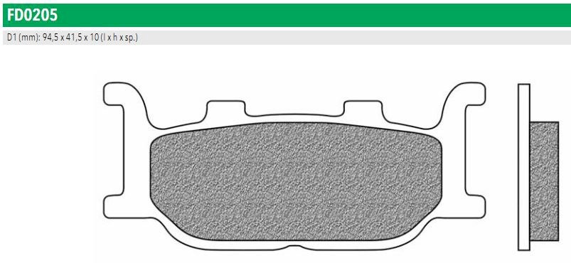 Newfren FD0205TS Тормозные колодки дисковые мото ROAD TOURING SINTERED (FDB2003ST)