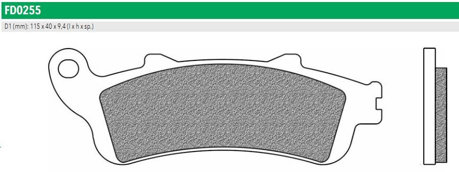 Newfren FD0255TS Тормозные колодки дисковые мото ROAD TOURING SINTERED (FDB2075ST)