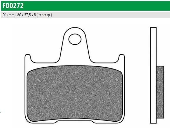 Newfren FD0272TS Тормозные колодки дисковые мото ROAD TOURING SINTERED (FDB2111ST)