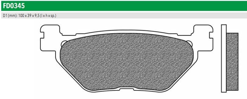 Newfren FD0345TS Тормозные колодки дисковые мото ROAD TOURING SINTERED (FDB2156ST)