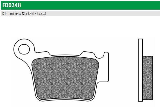 Newfren FD0348SD Тормозные колодки дисковые мото OFF ROAD DIRT SINTER (FDB2165SG)