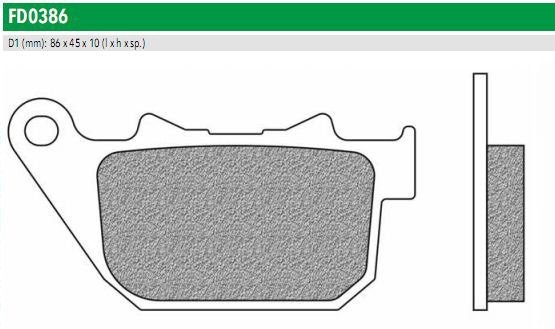 Newfren FD0386SH Тормозные колодки дисковые мото ROAD HD SINTER (FDB2180)