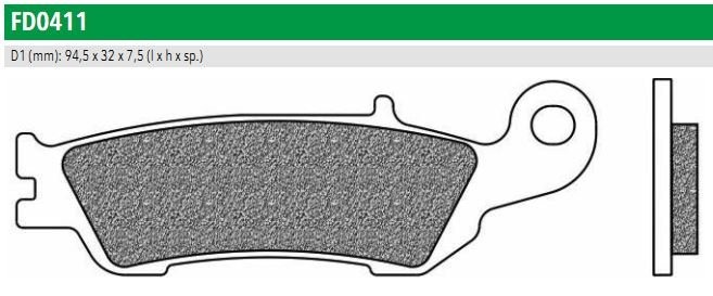 Newfren FD0411X01 Тормозные колодки дисковые мото OFFROAD DIRT RACE SINT (FDB2219SG)