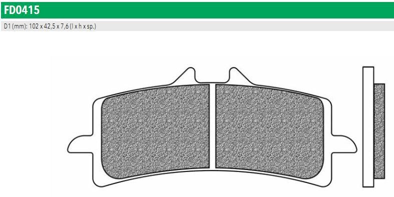 Newfren FD0415TS Тормозные колодки дисковые мото ROAD TOURING SINTERED (FDB2260ST)