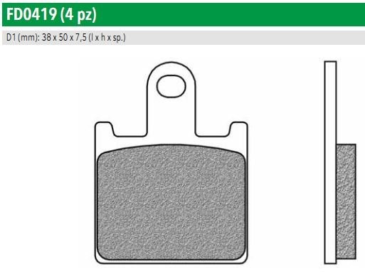 Newfren FD0419TS Тормозные колодки дисковые мото ROAD TOURING SINTERED (FDB2220ST)