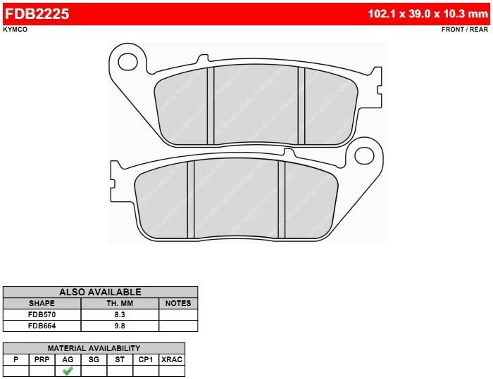 Ferodo FDB2225EF Тормозные колодки дисковые