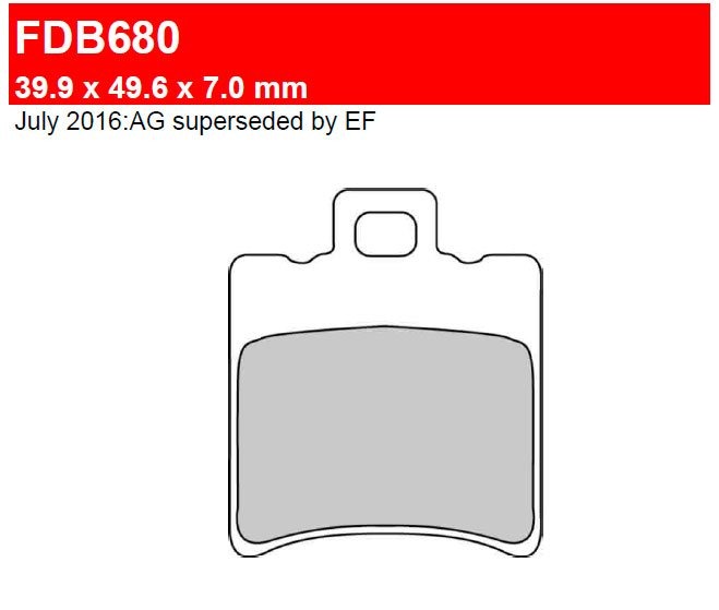FDB680ST Ferodo тормозные колодки