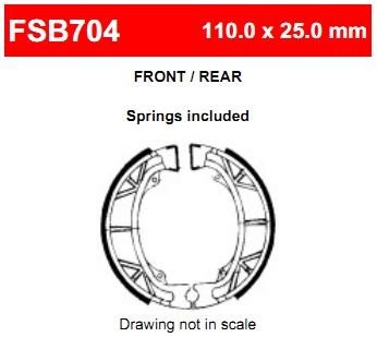 Ferodo FSB704A Тормозные колодки барабанные