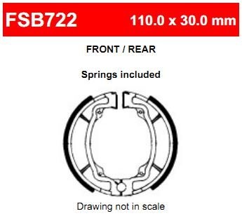 Ferodo FSB722 Тормозные колодки барабанные