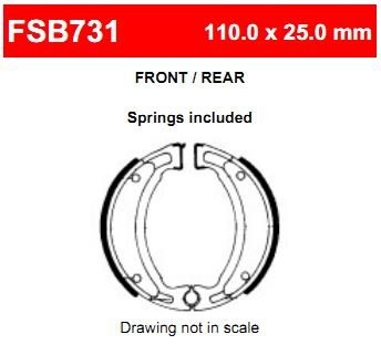 Ferodo FSB731A Тормозные колодки барабанные