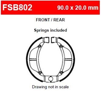 Ferodo FSB802 Тормозные колодки барабанные