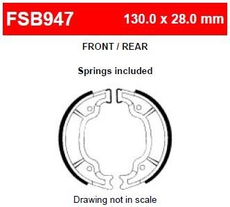 Ferodo FSB947A Тормозные колодки барабанные (FSB947EF)