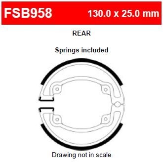 Ferodo FSB958A Тормозные колодки барабанные