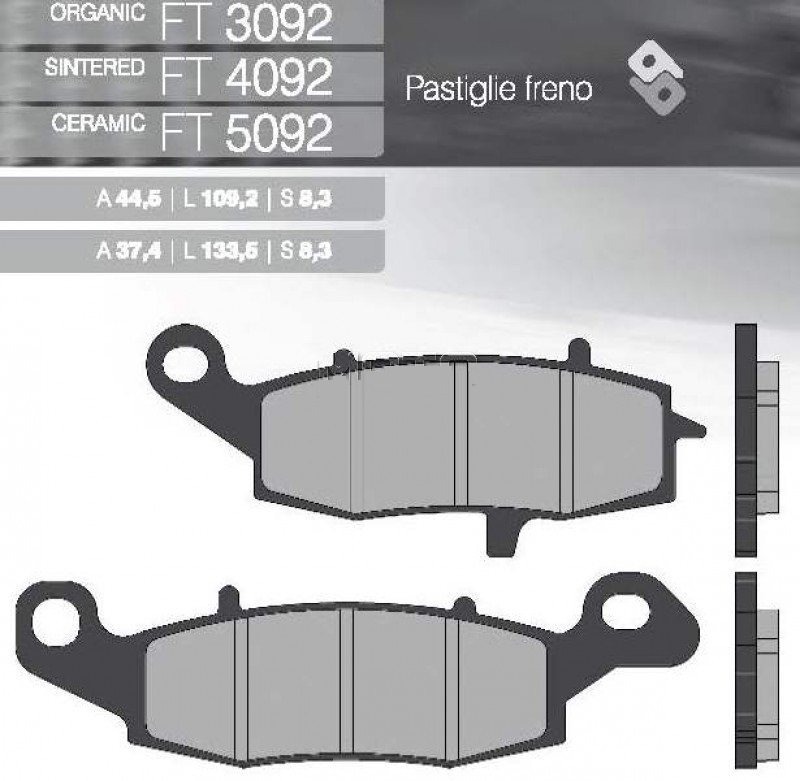 Тормозные колодки Brenta FT 3092